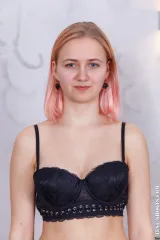 Leyla real girl with ideal tits poses naked in the nude casting Preview picture 2