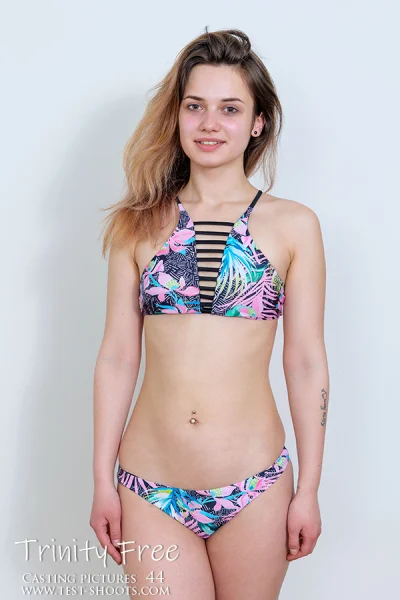 Nude casting with petite teen Trinity Free Photo Cover