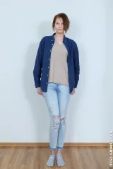 Nude casting with real 18yo 190cm tall teenager Lola Preview picture 1