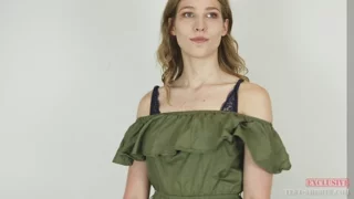 Sexy young naked accountant Blizard nude video casting interview frame 1