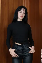 Small titties big nipples Armenian teenager Corinna in nude casting Preview picture 1